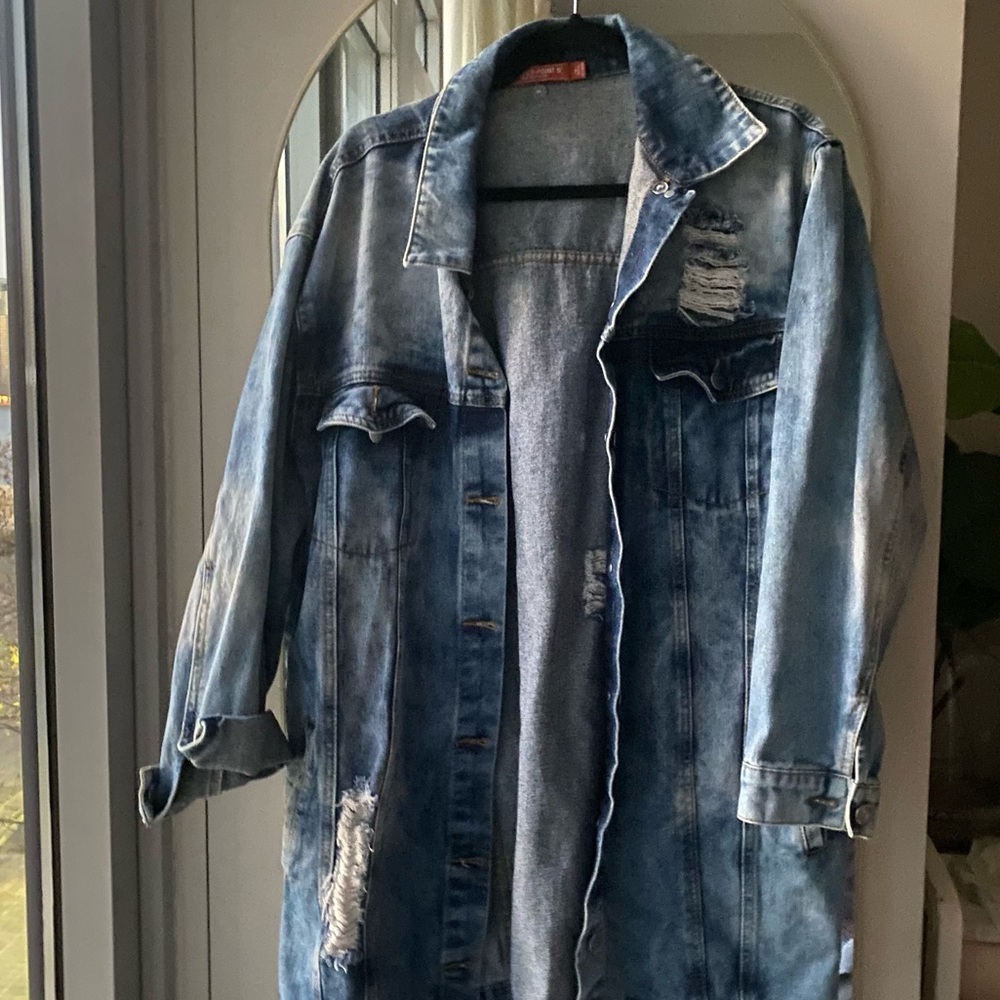 Stylish Distressed Denim Jacket